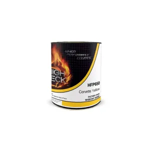 High Teck Products HFP650-1 Series HFP National Rule Urethane Basecoat, 1 gal, Corvette Yellow, 6.8 lb/gal VOC