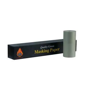 High Teck Products MP160G-12 Masking Paper, 12 in W x 600 ft L, Green, 35 lb Basis