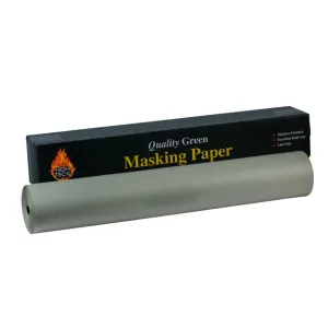 High Teck Products MP160G-72 Masking Paper, 72 in W x 600 ft L, Green, 35 lb Basis