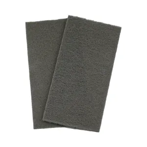 High Teck Products (25 pcs per box) 4-1/2"X9" U/F THIN GRAY SCUFF PAD, with Sillicon Carbide Grain