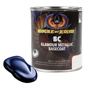 House Of Kolor SHIMRIN BC05-Q01 Glamour Metallics Series Universal Basecoat, 1 qt Can, Lapis Blue