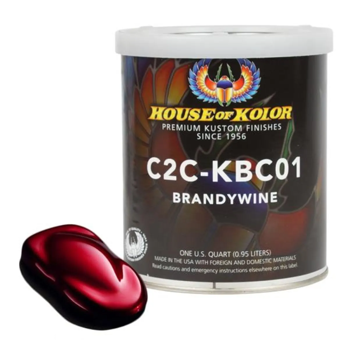 House Of Kolor SHIMRIN C2C-KBC01-Q01 C2C Kandy Series Universal Basecoat, 1 qt Can, Brandywine