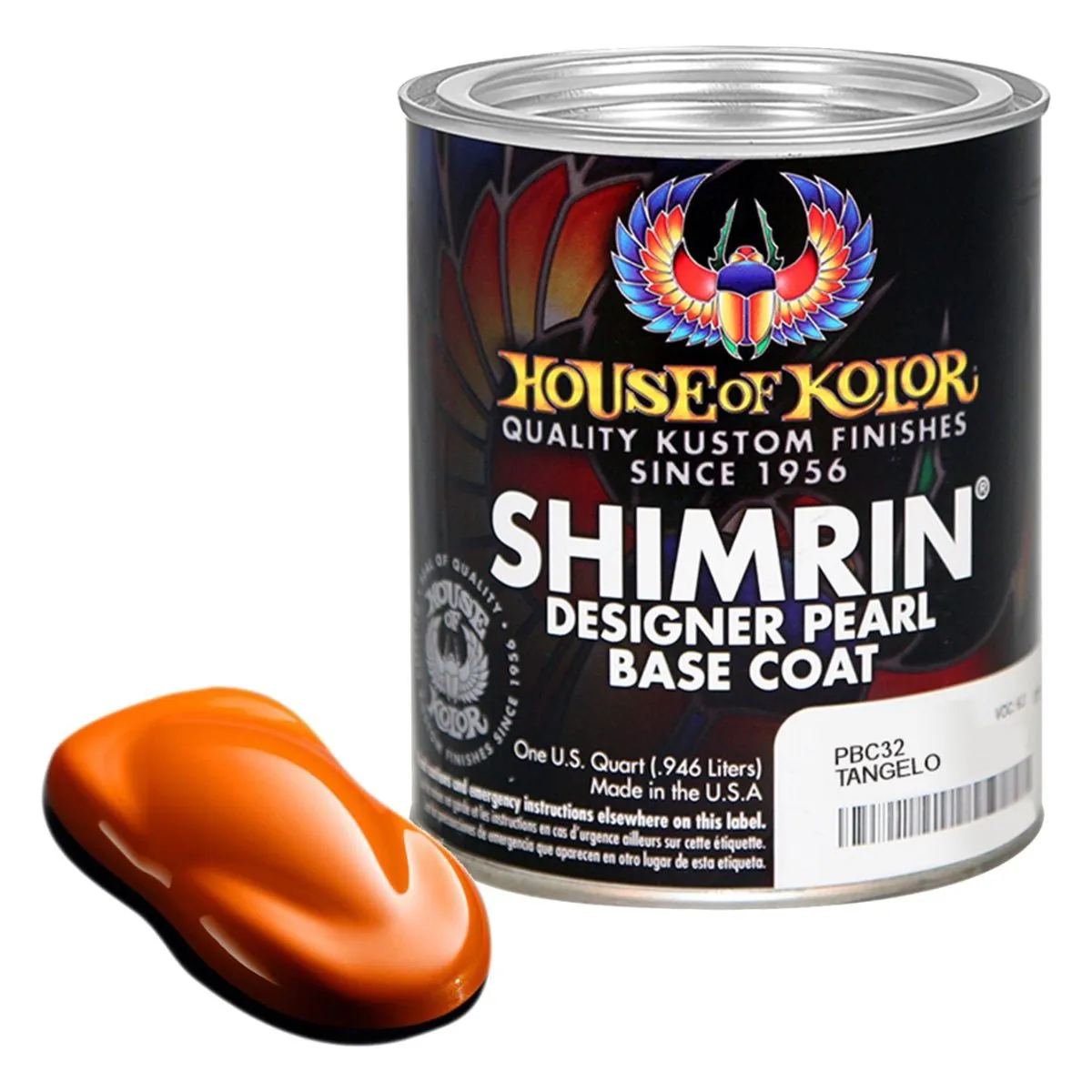 House Of Kolor SHIMRIN C2C-PBC32.Q01 Tangelo Pearl, Orange, 1 qt