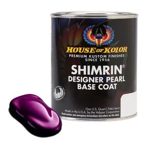 House Of Kolor SHIMRIN C2C-PBC65-Q01 C2C Designer Pearl Series Universal Basecoat, 1 qt Can, Passion Pearl