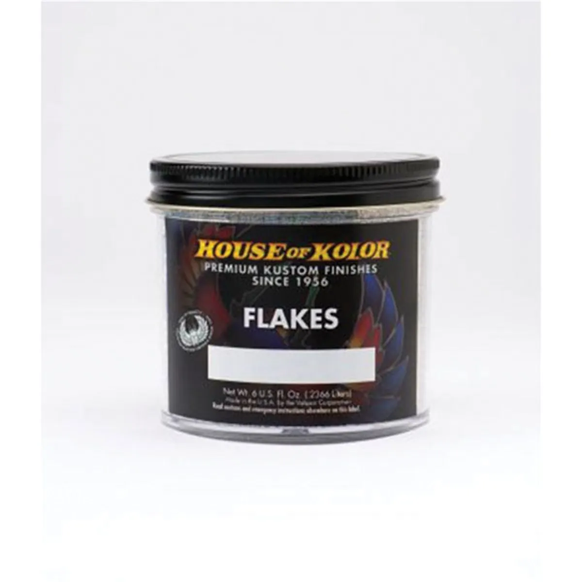 House Of Kolor F32-C01 F Series Dry Flake, 6 oz Can, Fireball, 1/64th Hex