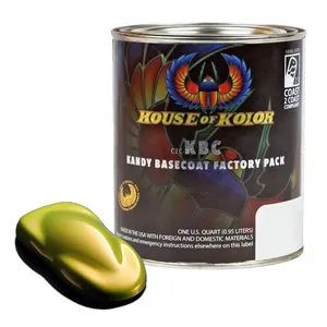House Of Kolor SHIMRIN KBC02-Q01 Kandy Series Universal Basecoat, 1 qt Can, Lime Gold