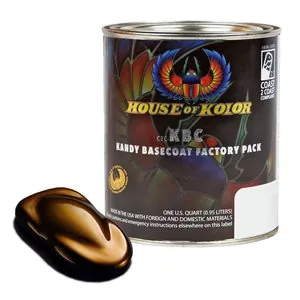 House Of Kolor SHIMRIN KBC12-Q01 Kandy Series Universal Basecoat, 1 qt Can, Pagan Gold