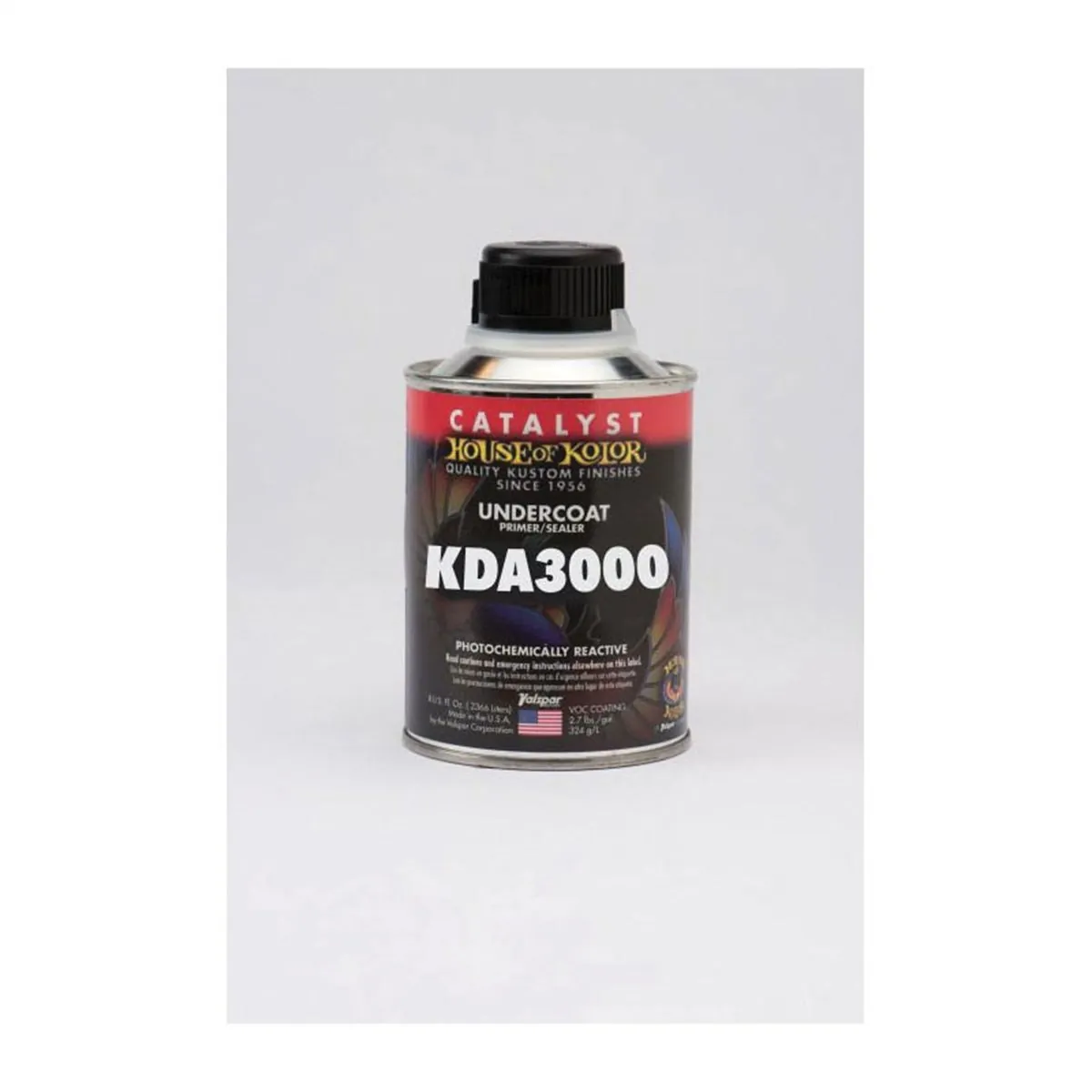 House Of Kolor KDA3000.HP1 DTS Hardener, 8 oz, 1:4 Mixing, Use With: KD3000 Series DTS Primer Surfacer/Sealer