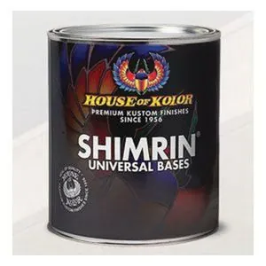 House Of Kolor SHIMRIN2 S2-26-Q01 Solid Basecoat Series Universal Basecoat, 1 qt Can, Bright White