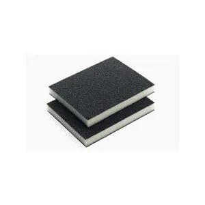 Indasa USA,Inc. 595145 Rhyno Double-Sided Sponge Pad, 5 in L x 4 in W x 1/2 in THK, Ultra Fine-Grade, Blue