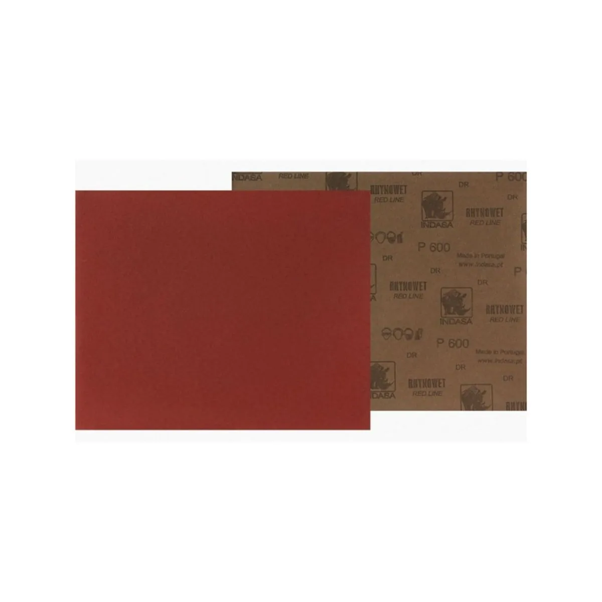Indasa USA,Inc. Medallion 6-600 Rhynowet Red Line XL Full Sanding Sheet, 11 in L x 9 in W, 600 Grit