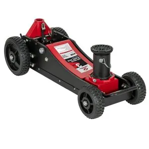 American Forge & Foundry Off Road Service Jack - 3 Ton Aluminum / Steel Hybrid - Double Pump - Min H 5.9" to 28.74" Max H