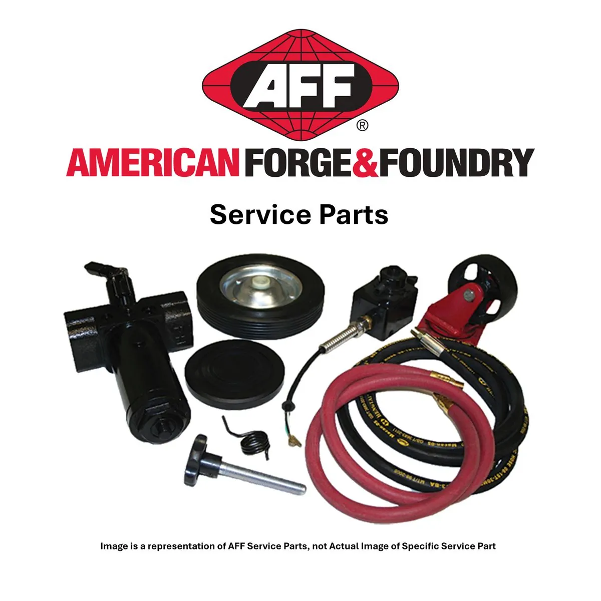 American Forge & Foundry Service Part - Wheel - For AFF Model Number - 3400A - Air Lift Jack