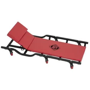American Forge & Foundry Mechanic's Creeper w/ Shoulder Drops & Adjustable Angle Headrest - 40" - 6 Wheel - 400 Lbs. Capacity