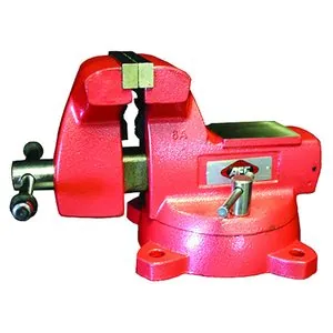 American Forge & Foundry Bench Vise - 6" Heavy Duty - Swivel Base