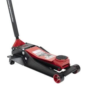 American Forge & Foundry Service Jack - 4 Ton Capacity - Lightning Lift - Short Chassis - 2 pc Handle - 4.1" Min H to 20.5" Max H - SUPER DUTY