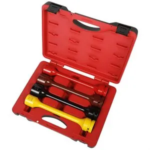 American Forge & Foundry Torque Limiting Socket Set - 1" Drive - 4 Pc. - 1 1/4"(250 Ft/Lbs), 33mm-1 5/16"(475 Ft/Lbs), 1 1/2"(475 Ft/Lbs), 13/16"(475 Ft/Lbs)