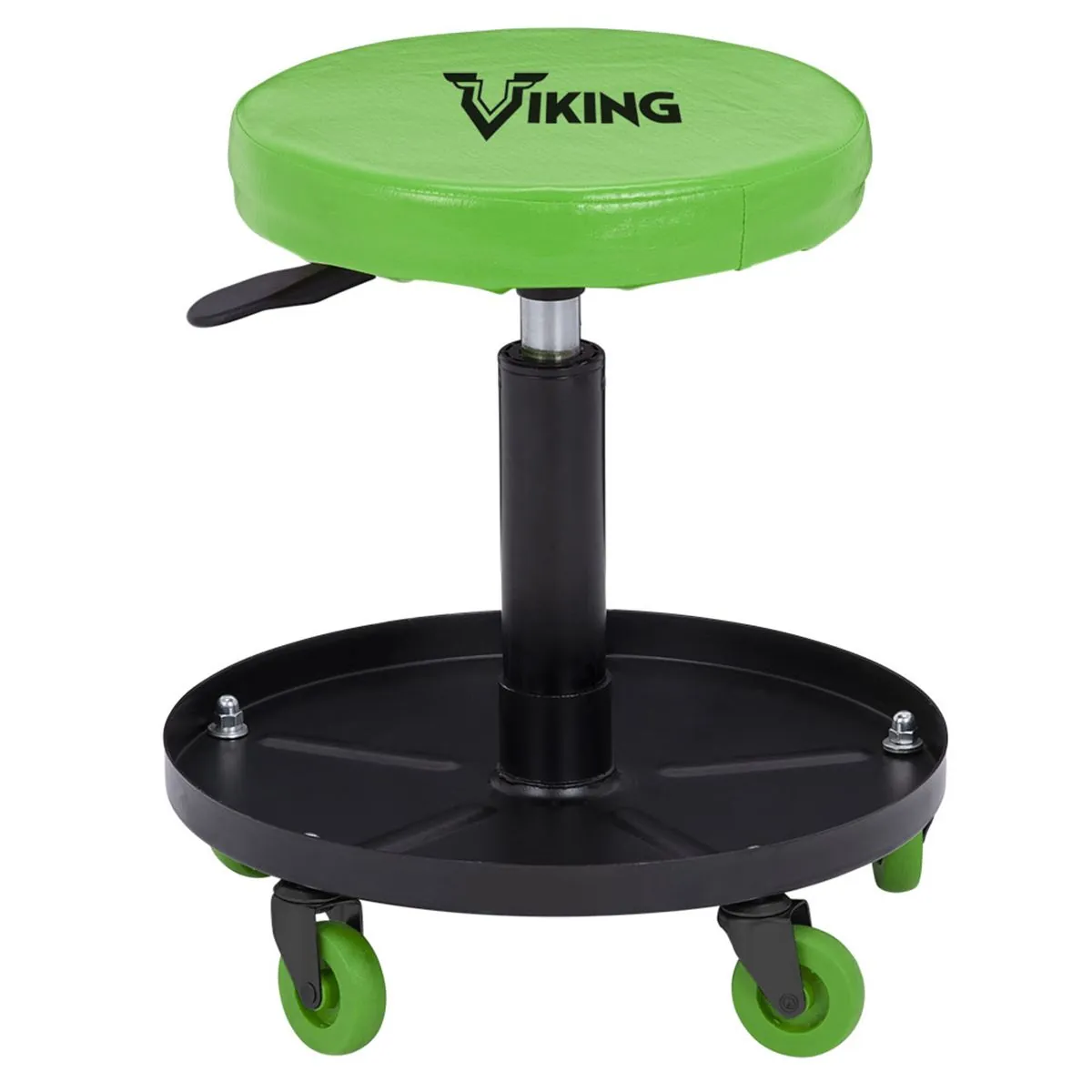 Viking by American Forge & Foundry Mechanic's Roller Stool w/ Adjustable Height - 300 Lbs. Capacity
