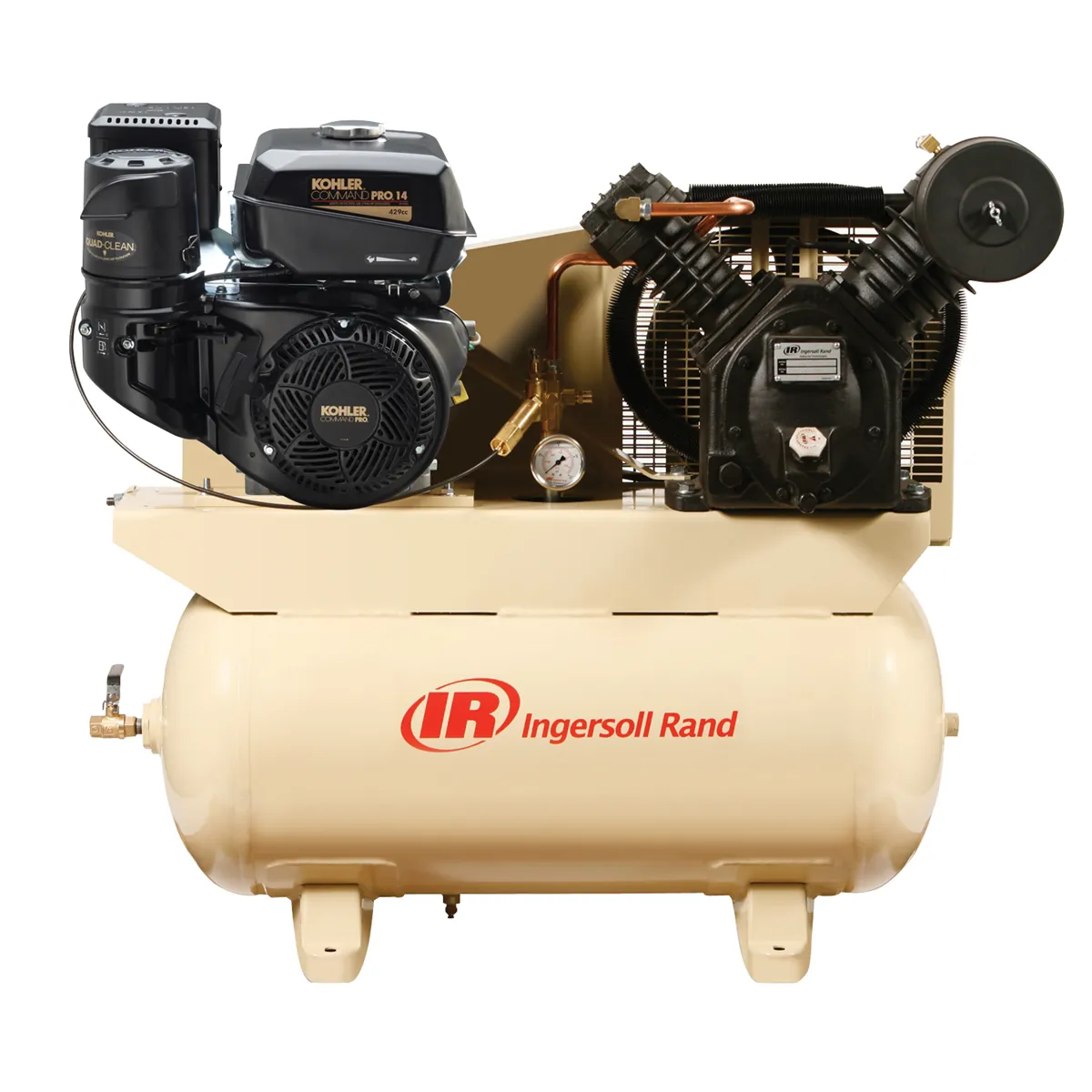Ingersoll Rand (2475F14G) 14hp Gas Drive Air Compressor - Kohler