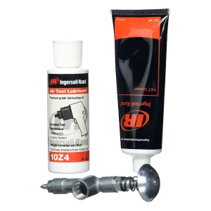 Ingersoll Rand Air Care Lubrication Kit for Ingersoll Rand Tools, includes 10Z4 Oil, 67 Grease and Grease Gun
