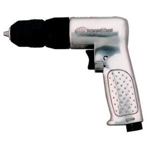 Ingersoll Rand 3/8 Inch Keyless Chuck Air Drill, 2000 RPM, 0.5 HP, 2.65in-lb Torque, Pistol Grip