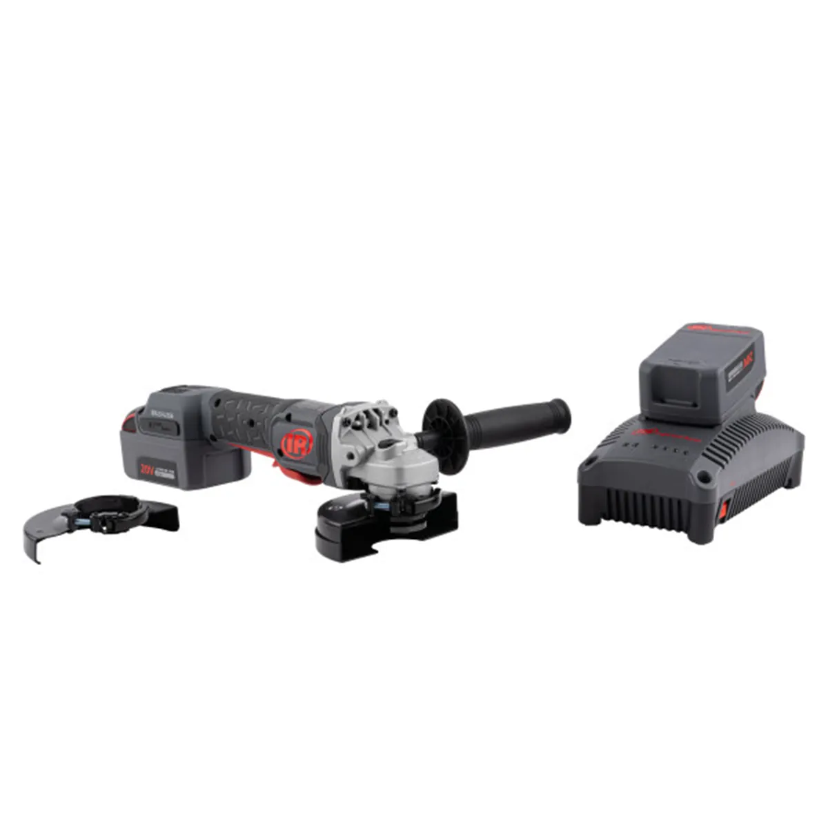 Ingersoll Rand 20v Cordless Angle Grinder & Cut-Off Tool 4.5"/5" with E-Brake (Two-Battery Kit)