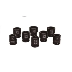 Ingersoll Rand 3/4" Drive Hex SAE Universal Impact Socket Set, 8-Piece
