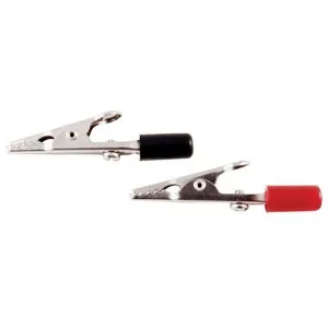 The Best Connection 2" 10A ALLIGATOR CLIPS W/PVC HANDLES R/B 5SETS