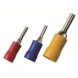 The Best Connection 22-18 Vinyl Pin Terminal Red