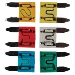 The Best Connection 5 THRU 30 AMP MINI FUSE KIT 6 PCS