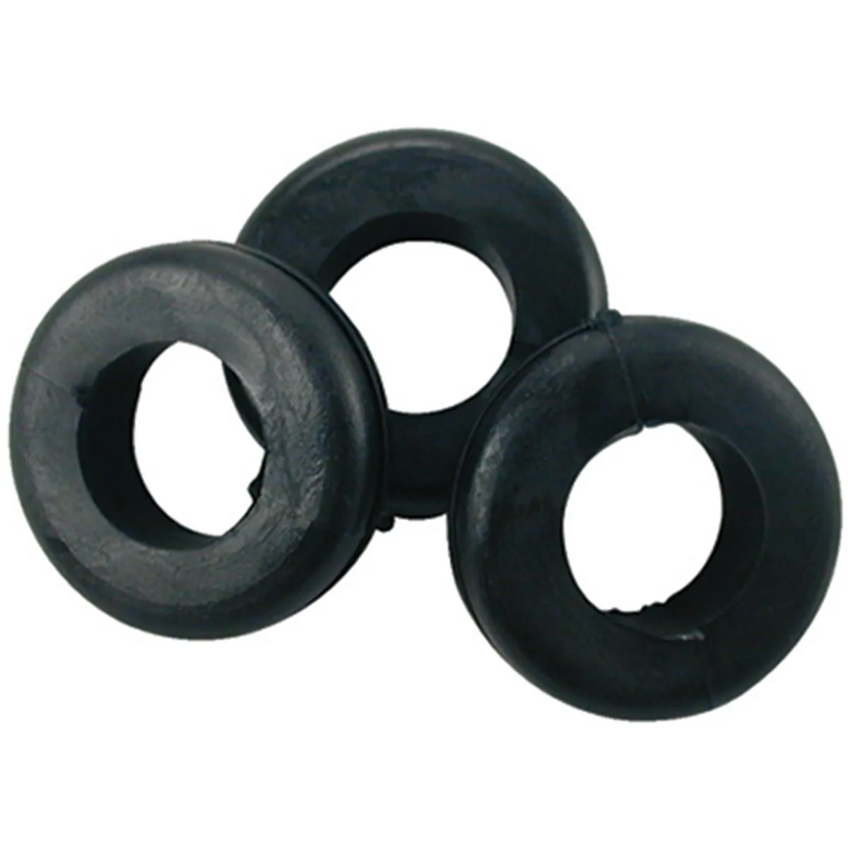The Best Connection 1/2" MOUNTING HOLE BLACK VINYL GROMMET 11 PCS