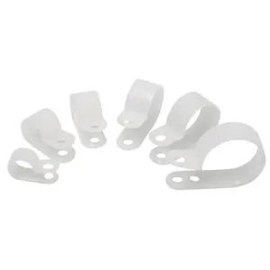 The Best Connection 1/8" THRU 1" I.D. NATURAL NYLON CLAMP ASSORT 16PCS