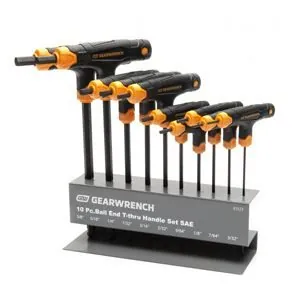 10 Piece SAE T-Handle Ball End