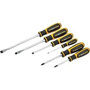 6 Pc. Combination Dual Material Screwdriver Set