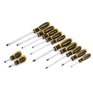 12 Pc. Combination Dual Material Screwdriver Set
