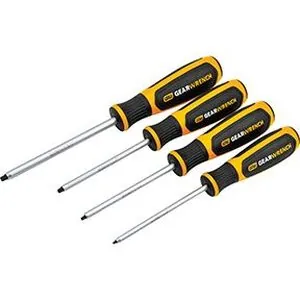 4 Pc. Square Dual Material Screwdriver Set