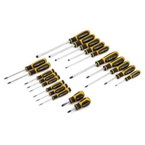 20 Pc. Combination Dual Material Screwdriver set