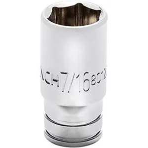 SKT MID LNGTH 1/4DR 6PT 7/16 SAE