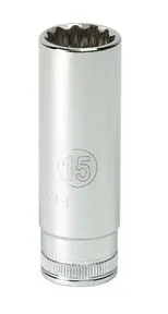1/4" Dr 6 Pt. Deep Metric Socket, 10 mm
