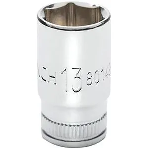 SKT MID LNGTH 1/4DR 6PT 13MM MET