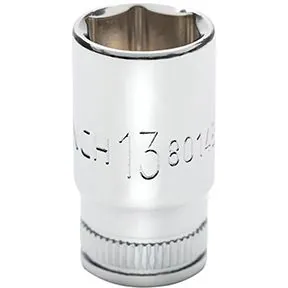 SKT MID LNGTH 1/4DR 6PT 13MM MET