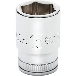 SKT MID LNGTH 1/4DR 6PT 15MM MET