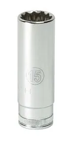 1/4 Dr. 12 Pt. Deep SAE Socket, 4mm