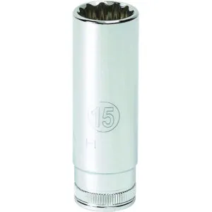 1/4" Dr. 12 Pt. Deep Metric Socket, 9mm