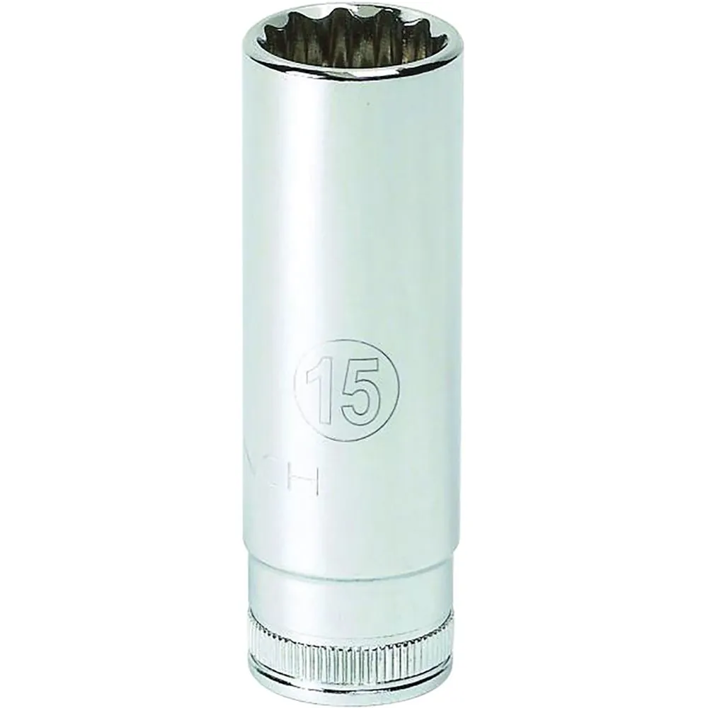 1/4" Dr. 12 Pt. Deep Metric Socket, 9mm