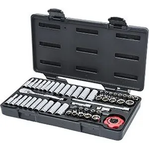 51 pc. 1/4" Dr. 6 pt. SAE/Metric Socket Set