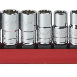 10 Pc. 1/4" Drive 12 Point SAE Standard Socket Set