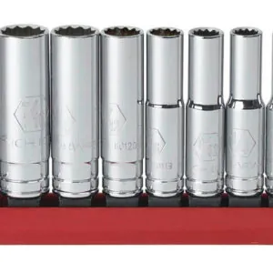 10 Pc. 12 Pt Deep Socket Set SAE