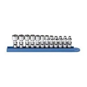 12 Pc. 1/4" Drive 6 Point Metric Flex Socket Set