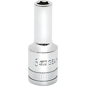 SKT MID LNGTH 3/8DR 6PT 6MM